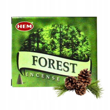 Kadzidełka stożkowe HEM zapach lasu forest 10 szt.