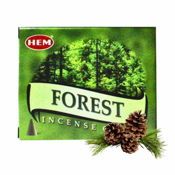 Kadzidełka stożkowe HEM zapach lasu forest 10 szt.