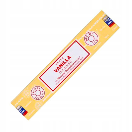 Kadzidełka Satya - Wanilia - Vanilla - Naturalne Pyłkowe - Oryginalne - 15g