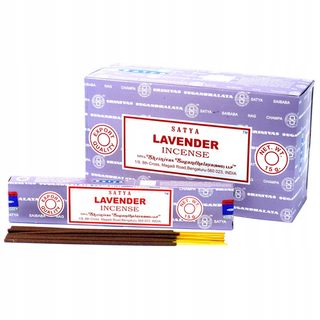 Kadzidełka Satya - Lawenda - Lavender - Naturalne - Oryginalne - 15g
