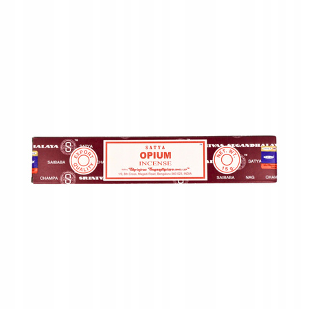 Kadzidełka Satya - Opium - Naturalne Pyłkowe - Oryginalne - 15g