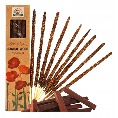Kadzidełka Masala Drzewo Sandałowe - Namaste India - Naturalne - 50g