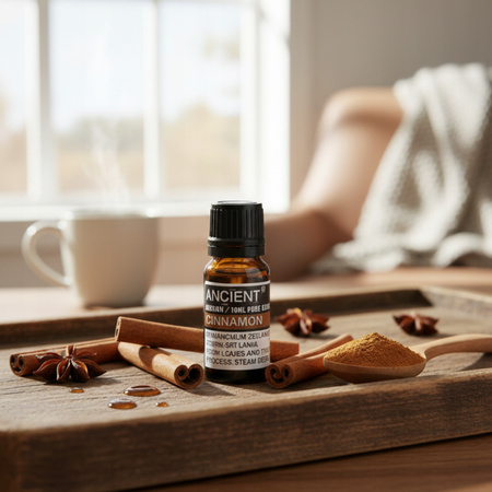 Olejek Eteryczny Cynamon - Naturalny - Obfitość i Rozgrzanie - 10 ml