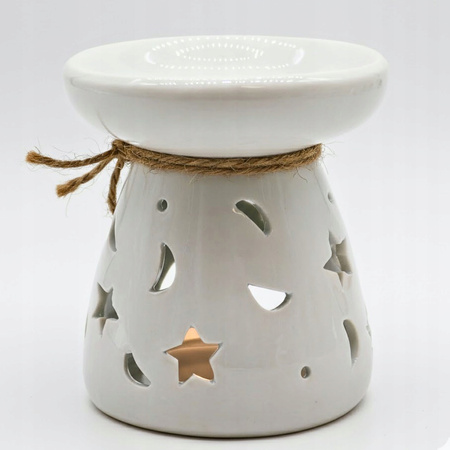 Kominek Zapachowy Księżyc i Gwiazdy Ceramiczny  Do Olejków i Wosków