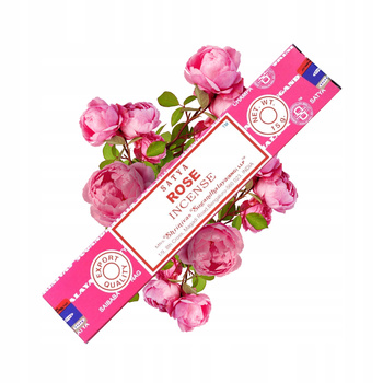 Kadzidełka Satya - Róża - Rose - Naturalne - Oryginalne - 15g