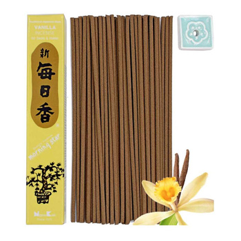 Kadzidła Japońskie Waniliowe - Nippon Kodo Morning Star Vanilla – 50 szt.