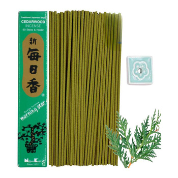 Kadzidła Japońskie Cedrowe - Nippon Kodo Morning Star Cedarwood – 50 szt.