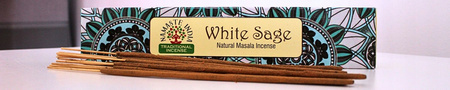 Namaste India Mandala - Kadzidełka Biała Szałwia - Oczyszczające - Masala 15g