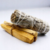 Zestaw Palo Santo 25g, Biała Szałwia i Bransoletka Ametyst - Oczyszczanie