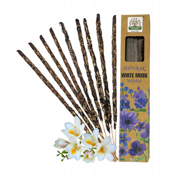 Kadzidełka Masala Białe Piżmo - Naturalne Botaniczne - Relaks i Zmysłowość - White Musk