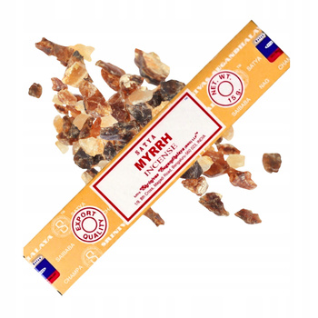 Kadzidełka Satya - Mirra - Myrrh - Naturalne - Oryginalne - 15g