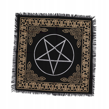 Obrus na Ołtarz Pentagram - Tkanina Ezoteryczna - Ochrona i Tarot