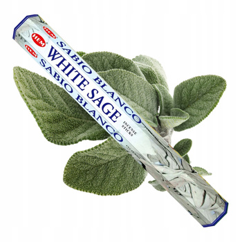 Kadzidełka Sześciokątne HEM Precious White Sage