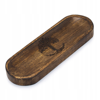 Duża Podstawka pod Kadzidełka - Drzewo Życia - Drewniana - 30x10 cm