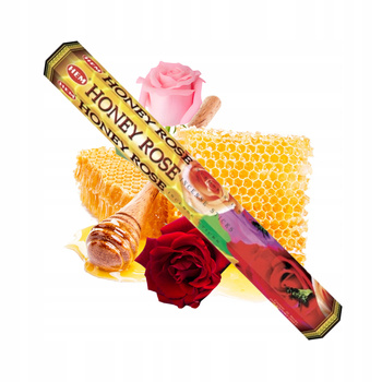 Kadzidełka Sześciokątne HEM Honey ROse