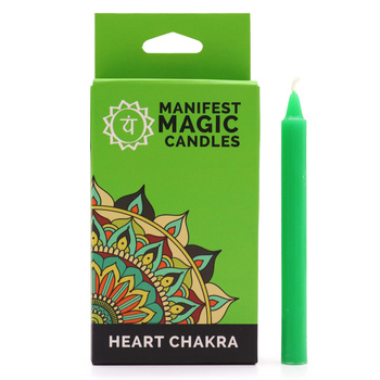 Zestaw 12 Magicznych Świec - Czakra Serca