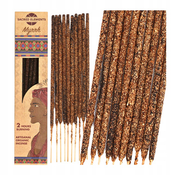 Kadzidełka Sacred Elements - Myrrh - Mirra - Żywica Naturalna - 10 sztuk - Premium