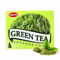 Kadzidełka stożkowe HEM zielona herbata green tea