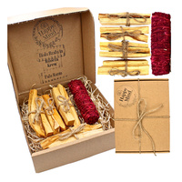 Zestaw do Oczyszczania i Energii - Palo Santo 100g & Biała Szałwia Smocza Krew - Happy Mind