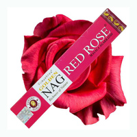 Kadzidełka Patyczkowe Czerwona Róża 15g - Naturalne - Golden Nag - Vijayshree