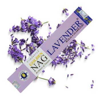 Kadzidełka Patyczkowe Lawenda 15g - Naturalne - Golden Nag - Vijayshree