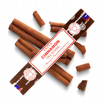 Kadzidełka Satya - Cynamon - Cinnamon - Naturalne Pyłkowe - Oryginalne - 15g