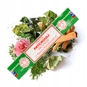 Kadzidełka Satya - Paczula - Patchouli - Naturalne Pyłkowe - Oryginalne - 15g