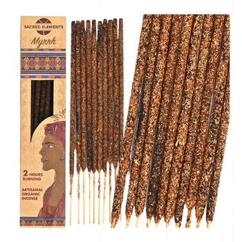 Kadzidełka Sacred Elements - Myrrh - Mirra - Żywica Naturalna - 10 sztuk - Premium