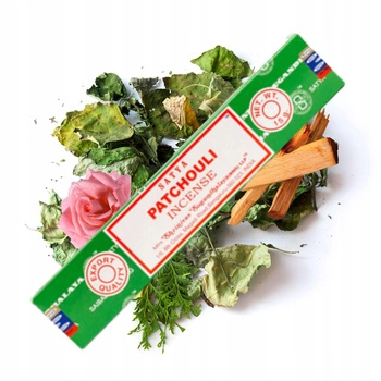 Kadzidełka Satya - Paczula - Patchouli - Naturalne Pyłkowe - Oryginalne - 15g