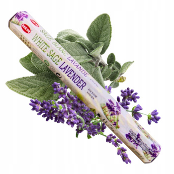 Kadzidełka Sześciokątne HEM White Sage Lavender