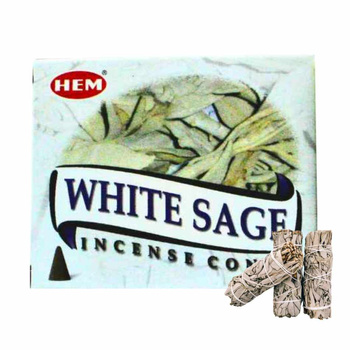 Kadzidełka stożkowe HEM biała szałwia white sage