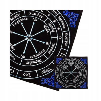 Mata do Wahadełka Astrologiczna 30x30 cm - Tablica Wróżbiarska - Radiestezja