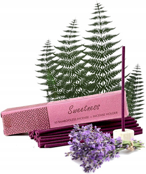 Kadzidełka Sweetness 50 szt. - Song of India - Wanilia i Kardamon - Zestaw z podstawką