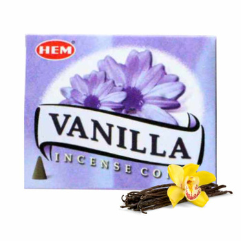 Kadzidełka stożkowe HEM Vanilla 10 szt.
