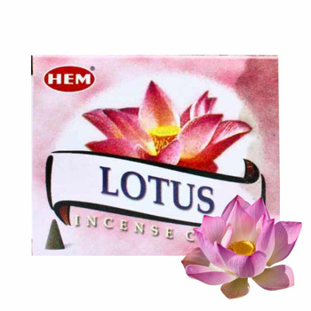 Kadzidełka stożkowe HEM lotus 10 szt.
