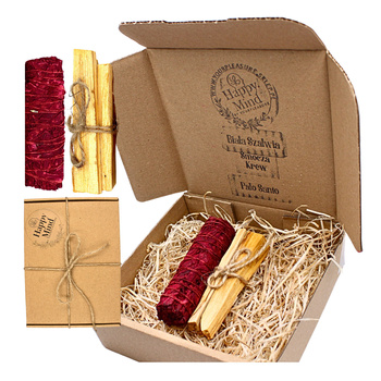 Zestaw do Oczyszczania i Energii - Palo Santo 25g & Biała Szałwia Smocza Krew - Happy Mind