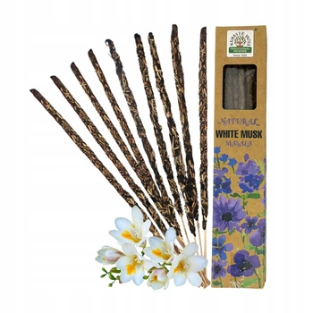 Kadzidełka Masala Białe Piżmo - Naturalne Botaniczne - Relaks i Zmysłowość - White Musk