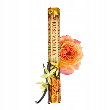 Kadzidełka Sześciokątne HEM Rose Vanilla