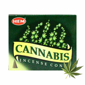 Kadzidełka stożkowe HEM cannabis 10 szt.