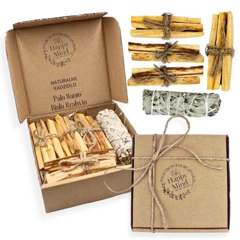 Zestaw naturalnych kadzideł - Palo Santo 100g i Biała Szałwia 35g - Kadzidła naturalne