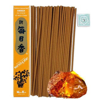 Kadzidła Japońskie Ambra - Nippon Kodo Morning Star Amber –  50 szt.